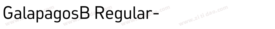 GalapagosB Regular字体转换